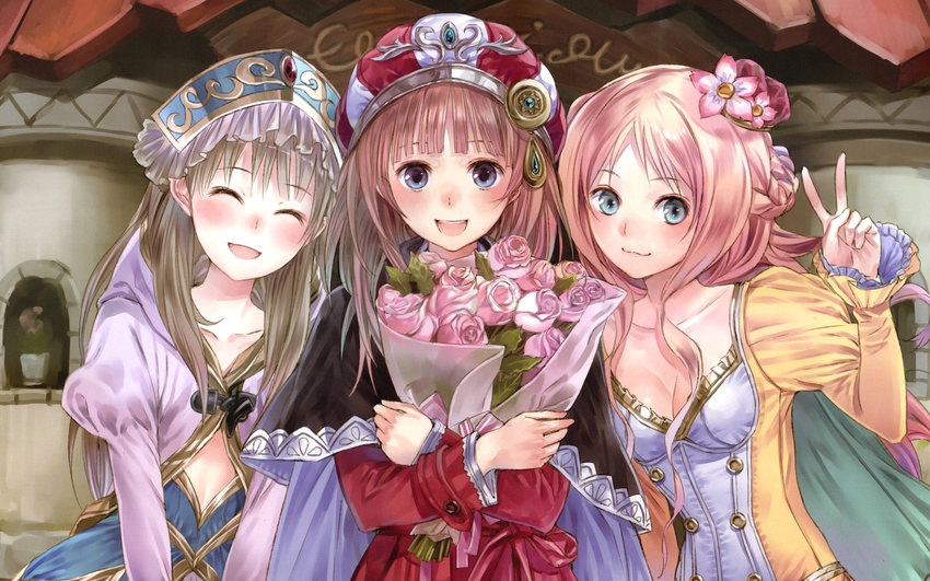 atelier_meruru atelier_rorona atelier_totori kishida_mel merurulince_rede_arls rororina_fryxell totooria_helmold