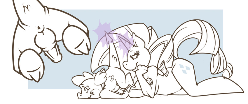 catfiddle friendship_is_magic my_little_pony rarity spike