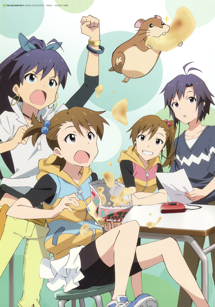 bike_shorts futami_ami futami_mami ganaha_hibiki kikuchi_makoto the_idolm@ster