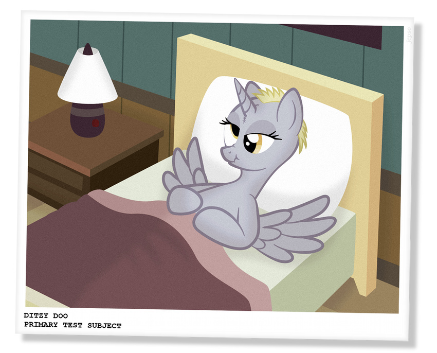 derp derpy_hooves_(mlp) equine female feral friendship_is_magic hair horn horse hospital jepso lamp mammal mane my_little_pony pegasus photo pony scar short_hair surgery unicorn winged_unicorn wings