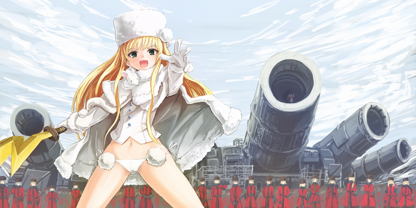 blonde_hair cape hat panties sonjow4 tagme underwear