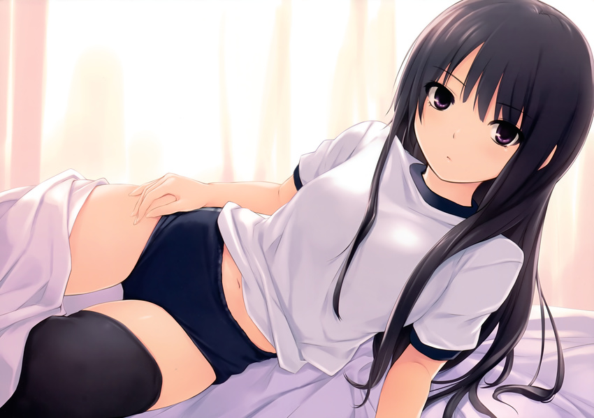 coffee-kizoku gym_uniform royal_mountain scanning_dust shiramine_rika tagme thighhighs