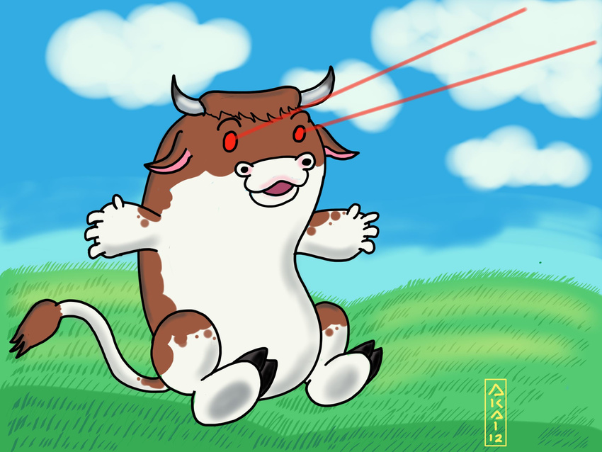 bovine bull cattle eye_laser eye_lasers girrandwar mammal potato seito_akai