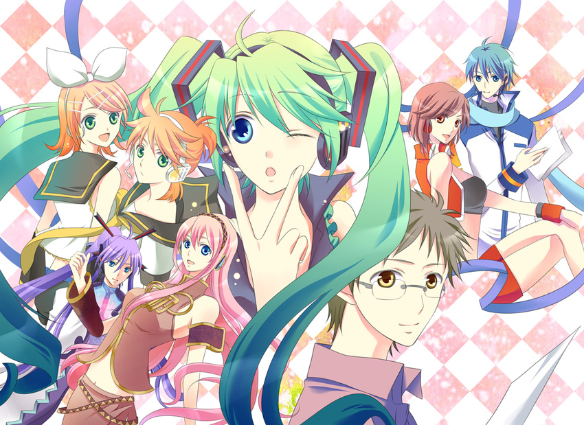 awami_kisa hatsune_miku hiyama_kiyoteru kagamine_len kagamine_rin kaito kamui_gakupo megurine_luka meiko vocaloid