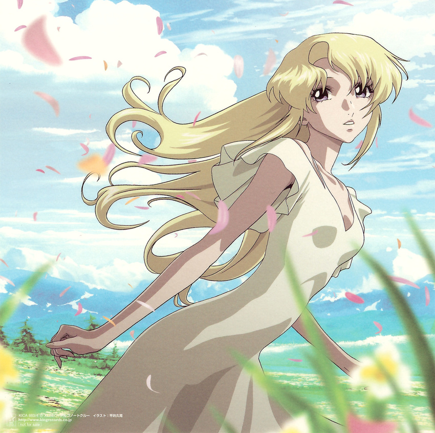 blonde_hair deianeira dress heroic_age highres hirai_hisashi pink_eyes solo