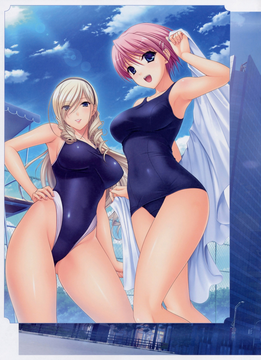 celia_cumani_aintree kisaki_mio komori_kei ricotta swimsuits tagme walkure_romanze