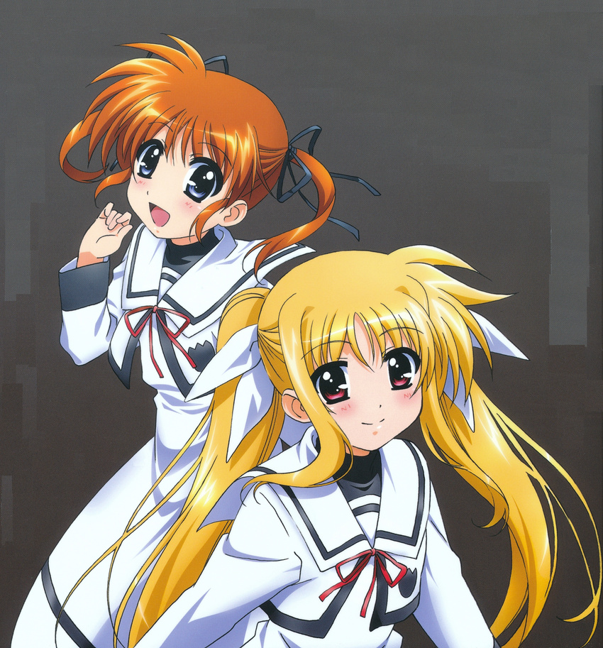 fate_testarossa mahou_shoujo_lyrical_nanoha mahou_shoujo_lyrical_nanoha_a's mahou_shoujo_lyrical_nanoha_the_movie_2nd_a's okuda_yasuhiro takamachi_nanoha