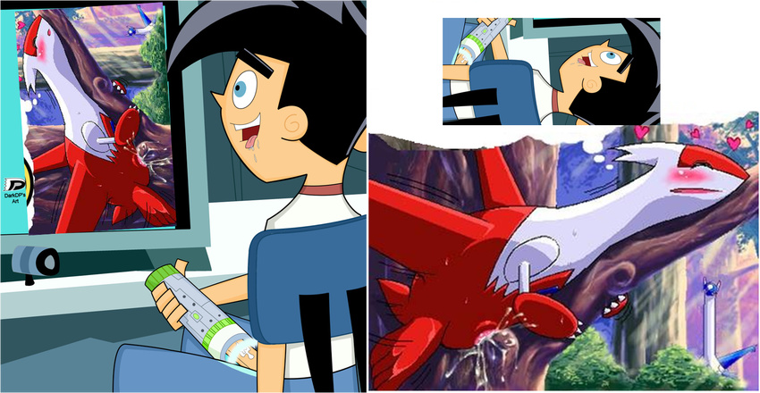 crossover danny_fenton danny_phantom darkdp g-sun latias latios pokemon