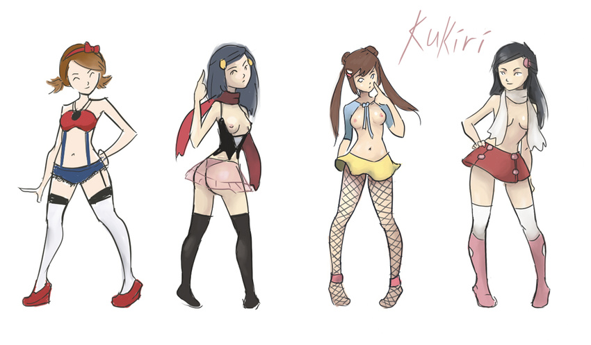 dawn kukiri lyra mei pokemon princess_salvia