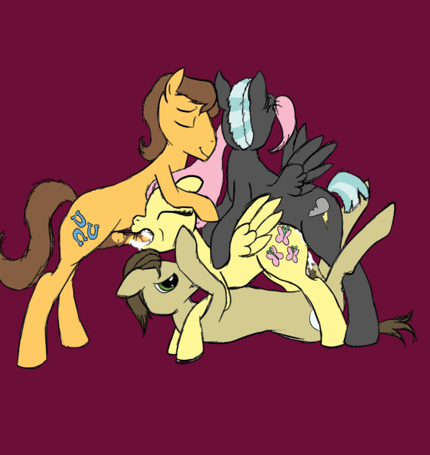 caramel davenport fluttershy friendship_is_magic magnuclean my_little_pony thunderlane