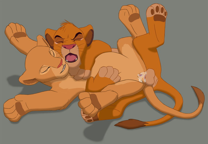 anal anal_penetration butt canon_couple cub cum cum_in_pussy cum_inside disney duo feline female feral feral_on_feral lion male mammal nala orgasm penetration penis pussy simba the_giant_hamster the_lion_king thegianthamster young