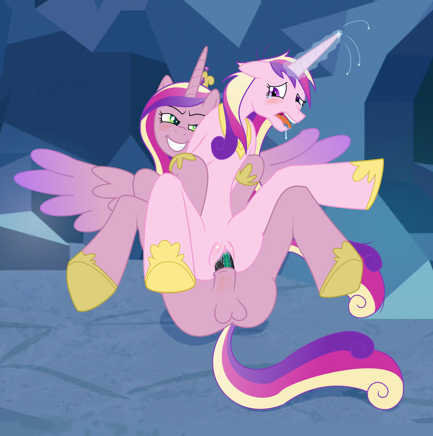 bantam friendship_is_magic my_little_pony princess_cadence queen_chrysalis