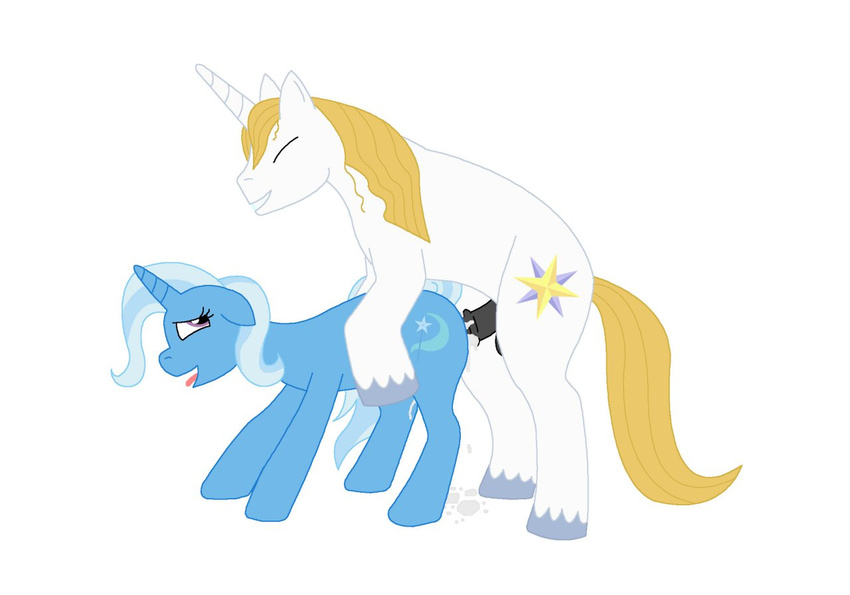bluebloodfan91 friendship_is_magic my_little_pony prince_blueblood trixie_lulamoon