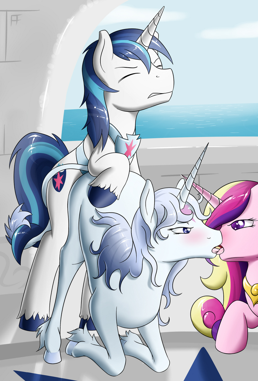 amalthea crossover fearingfun friendship_is_magic my_little_pony princess_cadence shining_armor the_last_unicorn