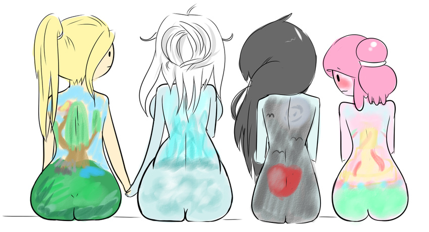 adventure_time fionna_the_human_girl ice_queen lilithn marceline princess_bubblegum