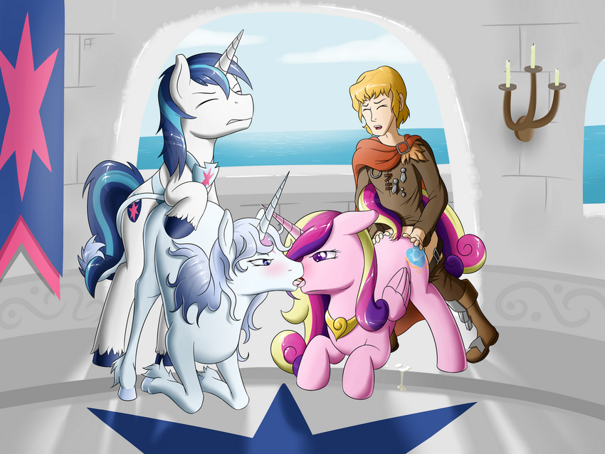 amalthea crossover fearingfun friendship_is_magic my_little_pony prince_lir princess_cadence shining_armor the_last_unicorn