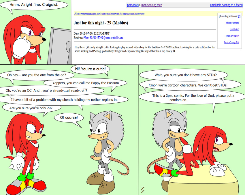 3pac comic knuckles_the_echidna sonic_team tagme
