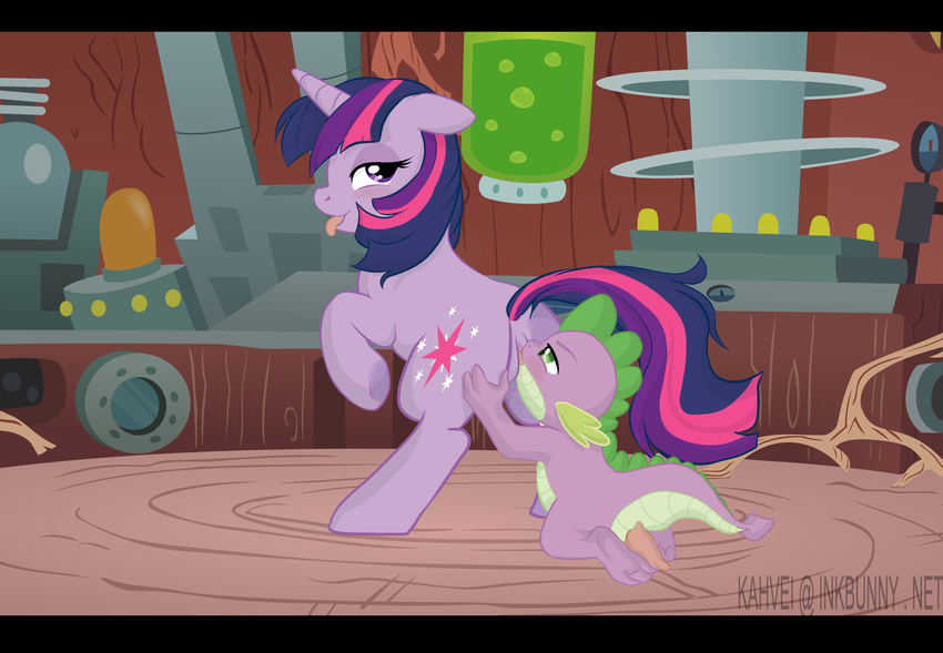 friendship_is_magic kahvei my_little_pony spike twilight_sparkle