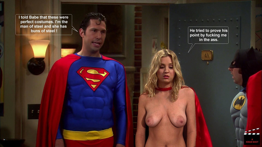 batman brian_thomas_smith cosplay dc fakes howard_wolowitz kaley_cuoco penny simon_helberg superman the_big_bang_theory wonder_woman zack_johnson