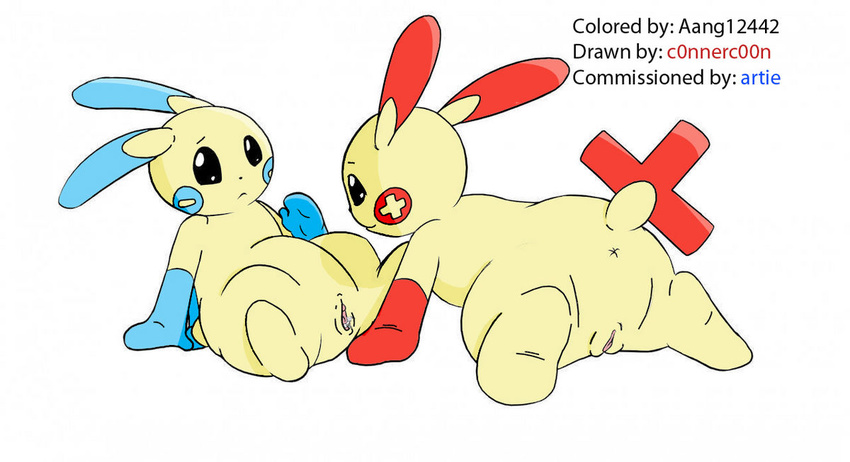 aang12442 c0nnerc00n minun plusle pokemon