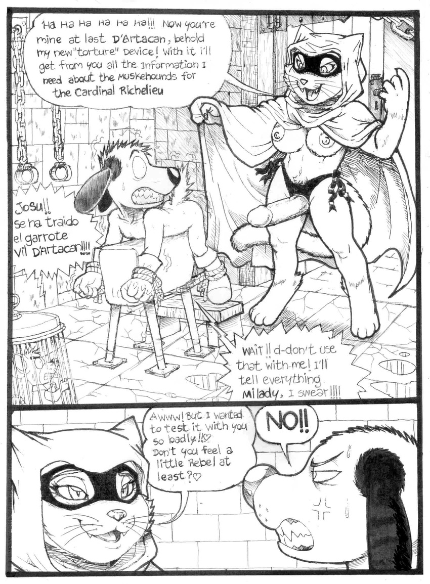 comic dogtanian dogtanian_and_the_three_muskehounds mariano milady pip