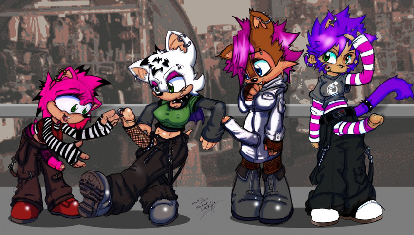 amy_rose neokat rouge_the_bat sally_acorn sonic_team