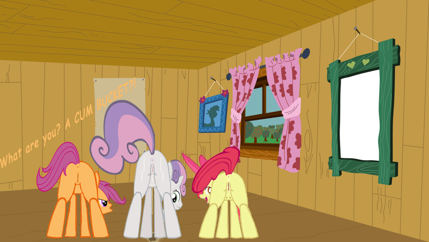 apple_bloom cutie_mark_crusaders deathsia friendship_is_magic my_little_pony scootaloo sweetie_belle