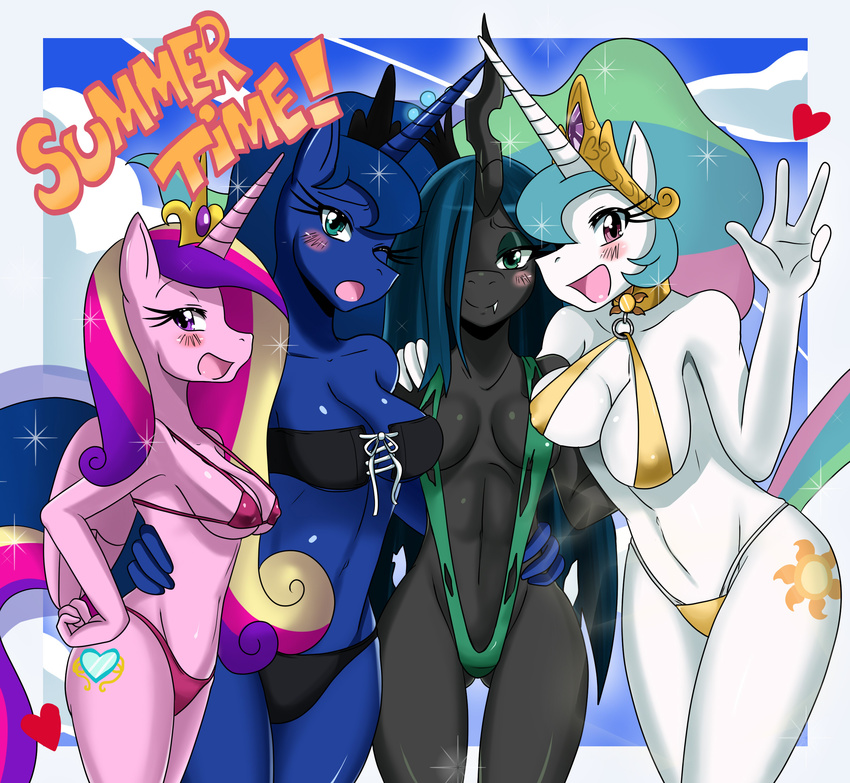 friendship_is_magic my_little_pony princess_cadence princess_celestia princess_luna queen_chrysalis sssonic2