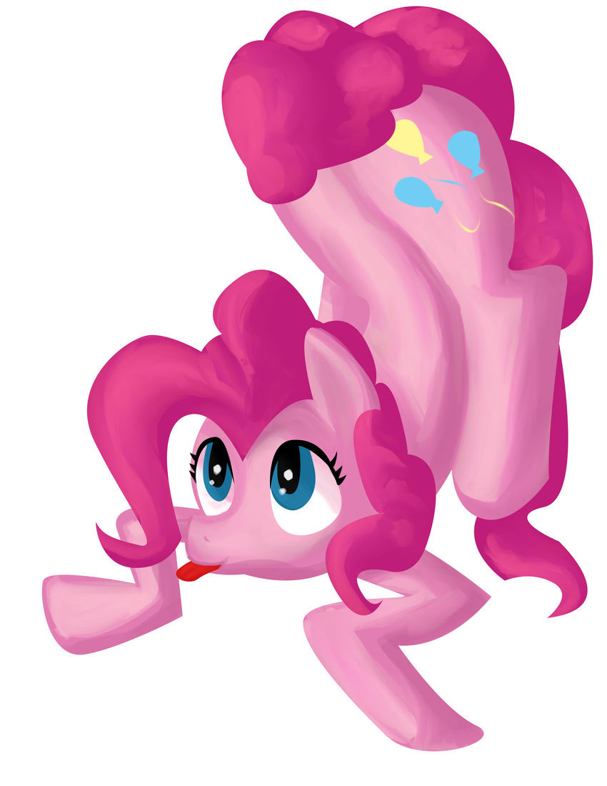 cute cutie_mark equine fauxsquared female feral friendship_is_magic hair horse looking_at_viewer mammal my_little_pony pink_hair pinkie_pie_(mlp) pony smile solo tongue tongue_out