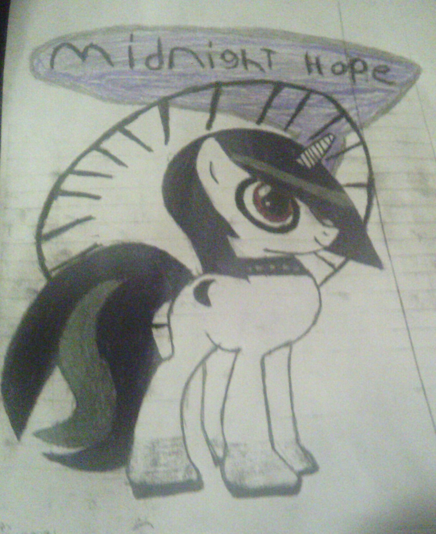 brony/of/the/night/ collar equine horn horse magic night original_character pony solo unicorn