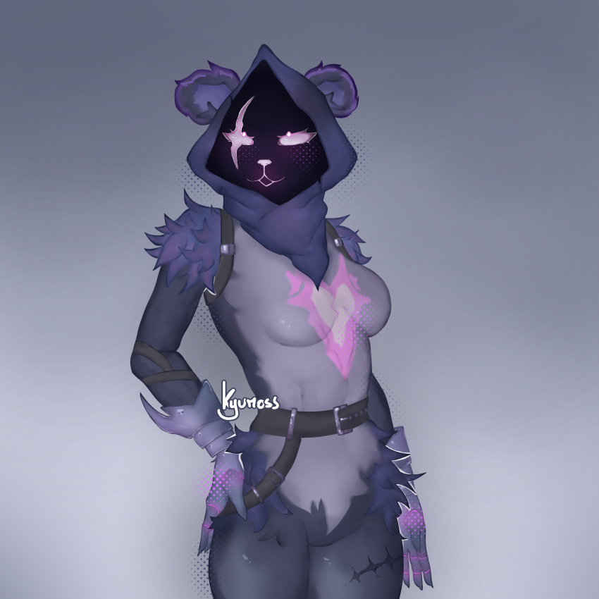 absurd_res anthro bear epic_games female fortnite hi_res kyumoss mammal raven_team_leader solo