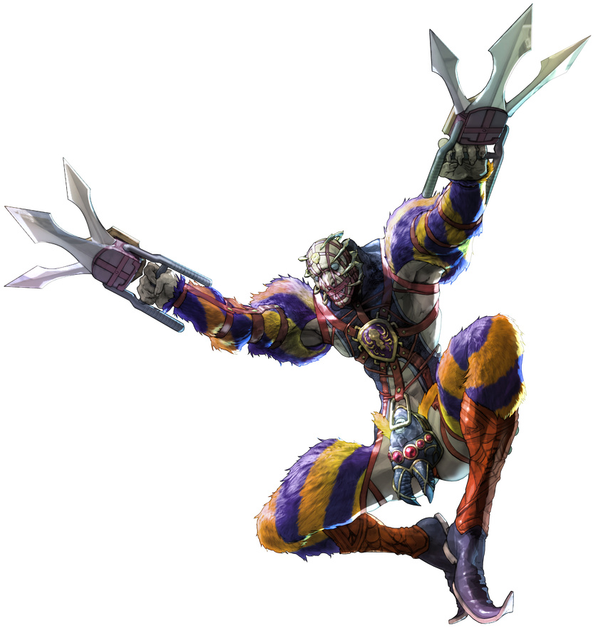 absurdres fur highres highress male male_focus namco official_art soul_calibur soul_calibur_v soulcalibur_v voldo weapon