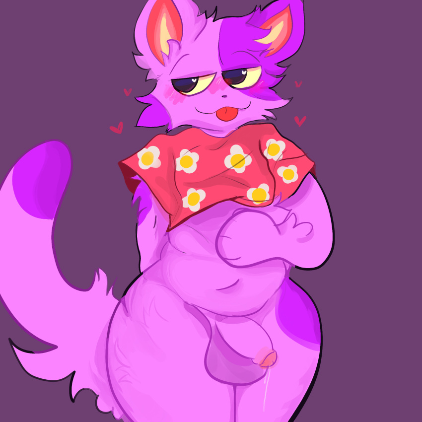 animal_crossing anthro balls big_butt big_penis bob_(animal_crossing) bodily_fluids butt chubby_male cum felid feline genital_fluids genitals hi_res male mammal nintendo penis pudgy_belly slightly_chubby solo solo_focus squishygator thick_thighs