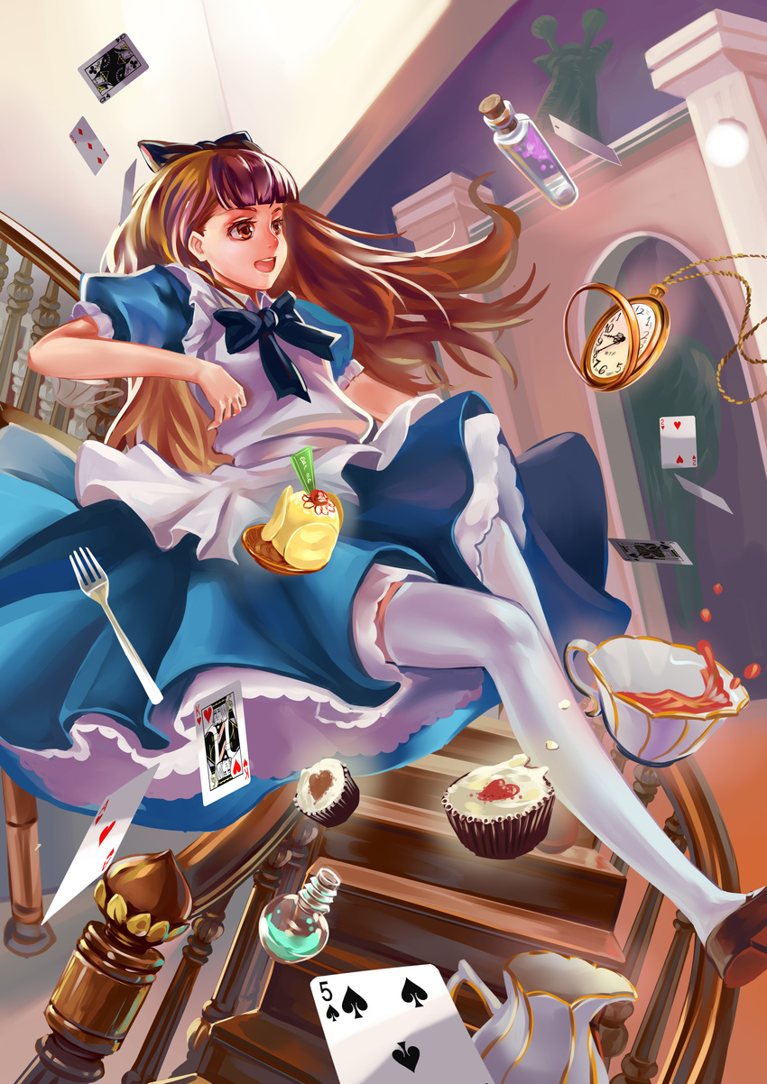 alice_in_wonderland dress tagme thighhighs xiamianliele