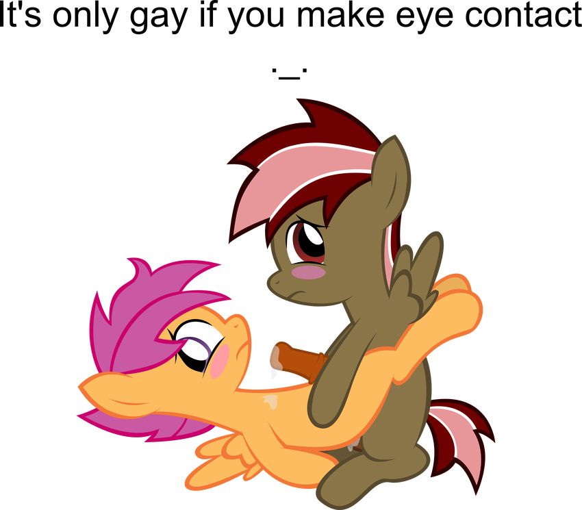 absurd_res alpha_channel blush cub cum duo english_text equine feral friendship_is_magic gay genderbend hi_res horse male mammal my_little_pony original_character orion_(mlp) pegasus penis plain_background pony rbd_presents sasukex125 scootaloo_(mlp) tagalong text transparent_background vector wings young