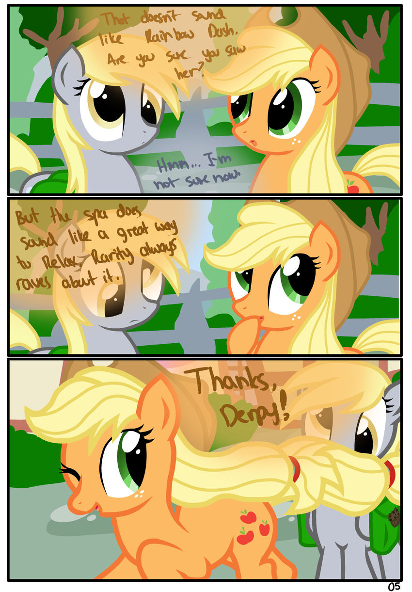 comic cutie_mark derpy_hooves_(mlp) dialog dialogue duo english_text equine female feral friendship_is_magic hi_res horse mammal my_little_pony pegasus pony pyruvate text wings
