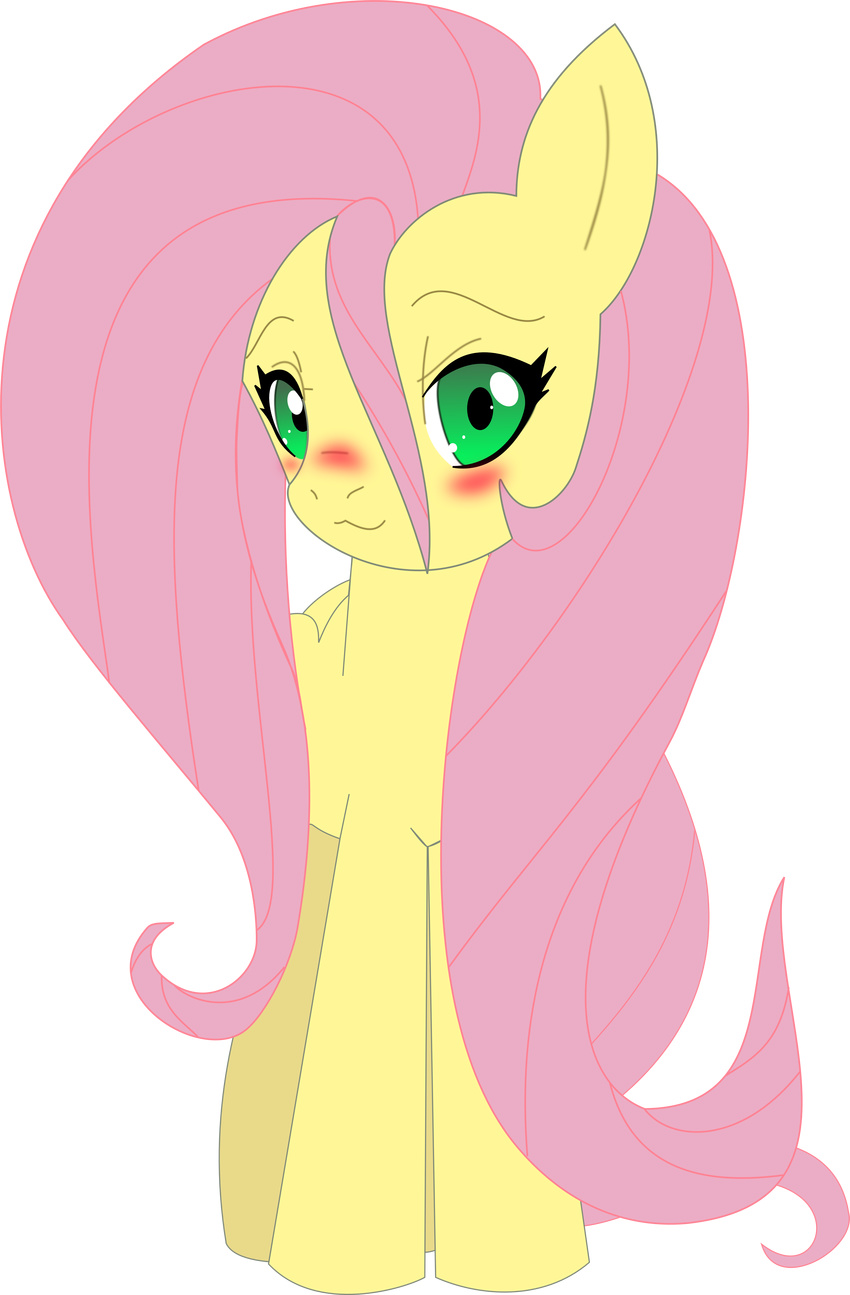:3 :fluttetshy: absurd_res alpha_channel blush equine female feral fluttershy_(mlp) friendship_is_magic green_eyes hair hi_res horse long_hair looking_at_viewer mammal my_little_pony pink_hair plain_background pointy_ears pony smile solo transparent_background up1ter wings yellow_body