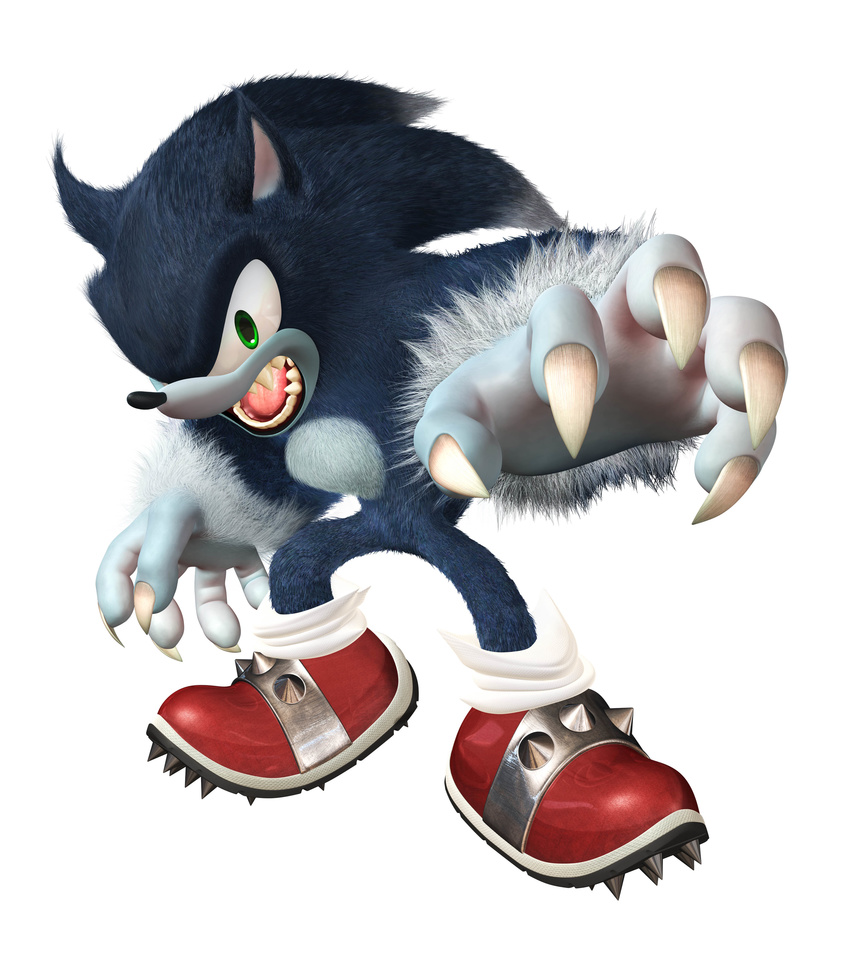 1boy absurdres gloves green_eyes highres sega simple_background sonic sonic_the_hedgehog sonic_unleashed