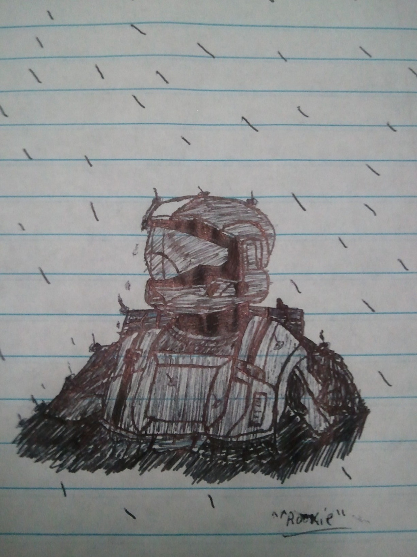 armor backpack chestplate first helmet odst rain rookie solider