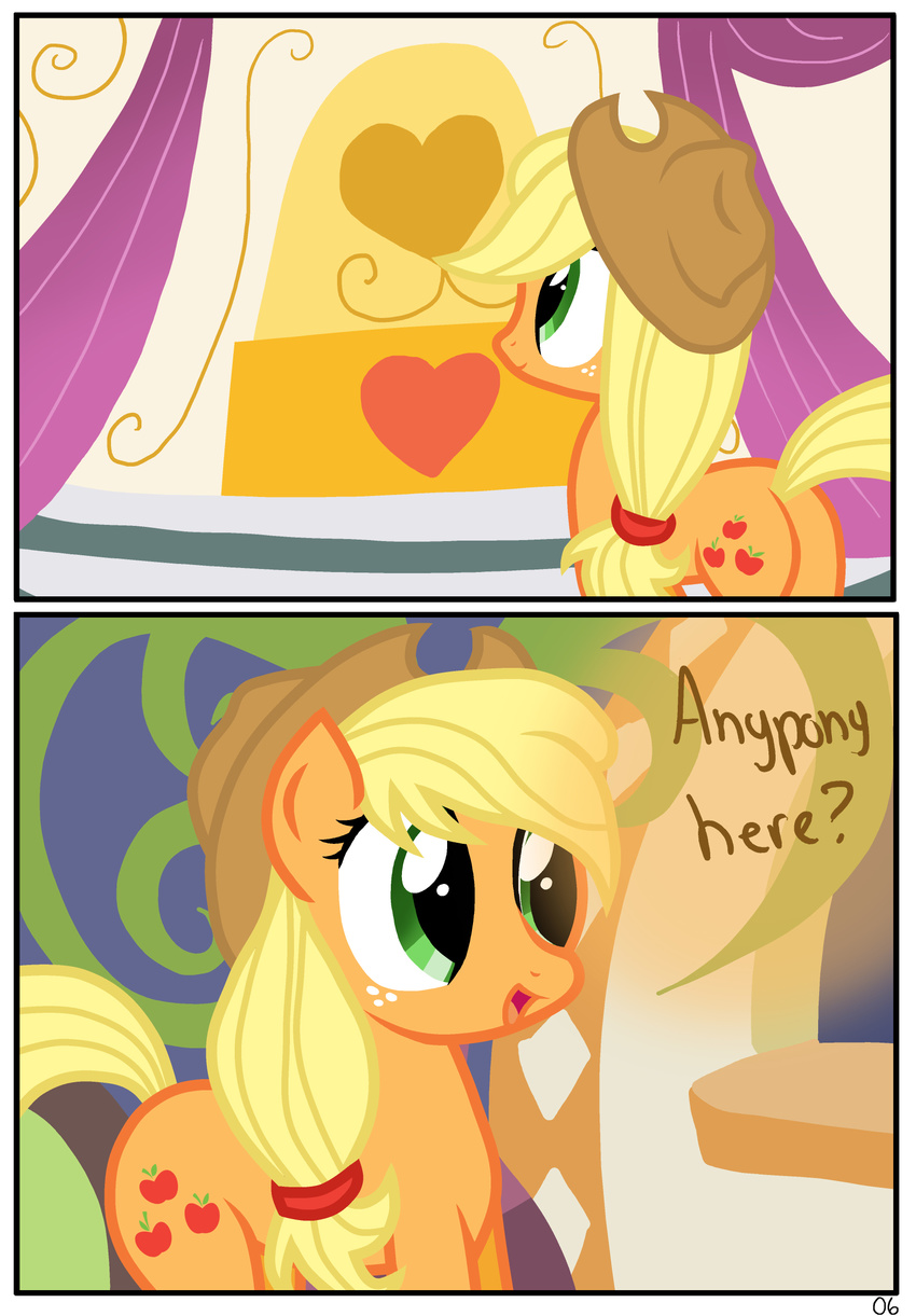 comic cowboy_hat cutie_mark dialog dialogue english_text equine female feral friendship_is_magic hat hi_res horse mammal my_little_pony pony pyruvate solo spa text