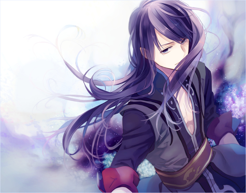 black_eyes black_hair long_hair male_focus solo tales_of_(series) tales_of_vesperia too_mizuguchi yuri_lowell