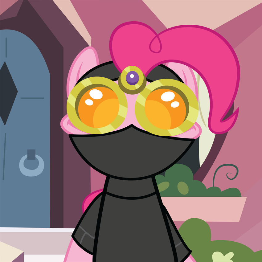 absurd_res equine eyewear female friendship_is_magic goggles hair hi_res horse lazypixel mammal my_little_pony pink_hair pinkie_pie_(mlp) pony solo