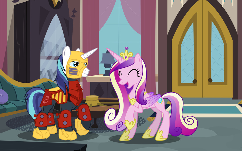 absurd_res absurdly_absurd_res blue_eyes crown cutie_mark duo equine eyes_closed female feral friendship_is_magic hair hi_res horn horse male mammal multi-colored_hair my_little_pony pony princess_cadance_(mlp) shadow shadyhorseman shining_armor_(mlp) unicorn winged_unicorn wings