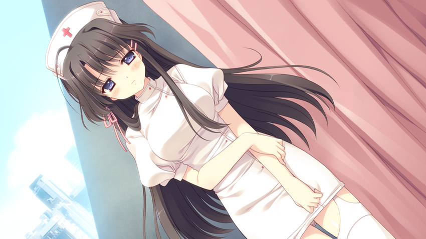 blush game_cg nishimata_aoi nurse tagme_(character) tsuki_ni_yorisou_otome_no_sahou