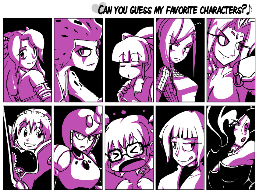 battletoads big_breasts breasts cheetah cheetara crossover dark_queen eyewear feline female fupoo glasses hair helmet human looking_at_viewer machine mammal mechanical mega_man_(series) necklace robot roll roll_(megaman) smile splash_woman thundercats video_games