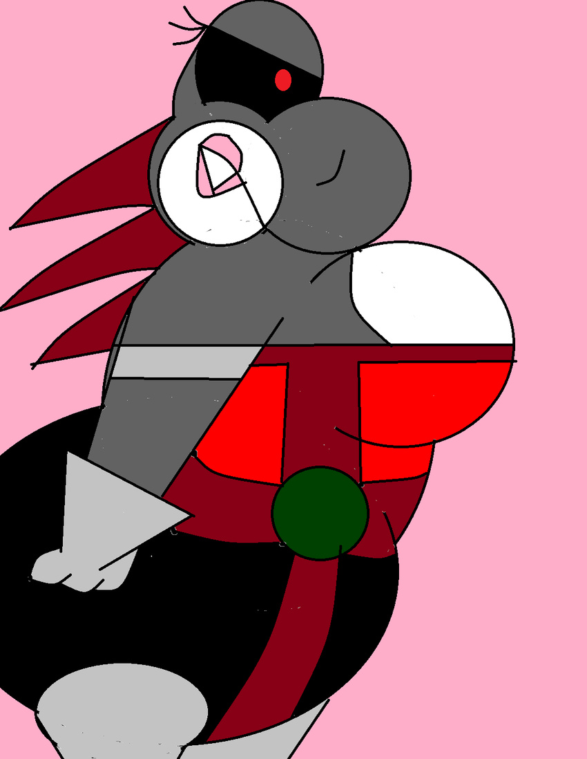 2012 big_breasts breasts butt evil fangs female gloves invalid_color obese omegarobotnik98 overweight pink_background plain_background red_eyes robotnik sega sonic_(series) spikes suit villain yoshi