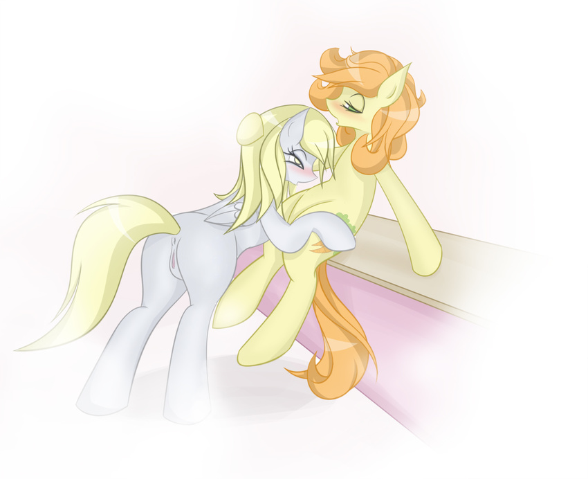 carrot_top_(mlp) derpy_hooves_(mlp) duo equine female feral friendship_is_magic horse lesbian mammal my_little_pony pegasus pony pussy v-invidia wings
