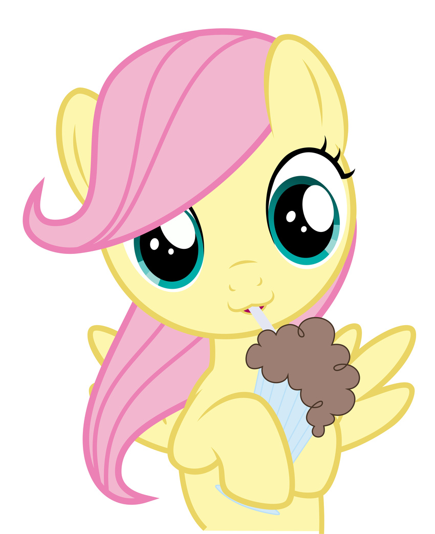 blue_eyes cute drpancakees equine female feral fluttershy_(mlp) friendship_is_magic fur hair hi_res horse mammal my_little_pony pegasus pink_hair plain_background pony solo white_background wings yellow_fur