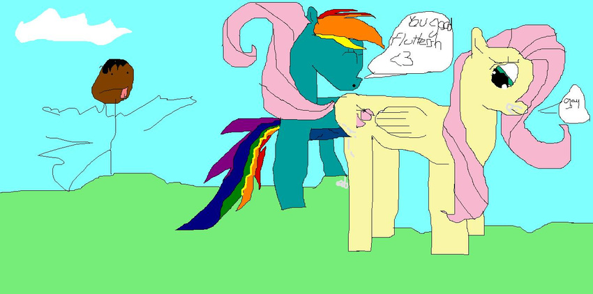 fluttershy friendship_is_magic my_little_pony rainbow_dash rule_63