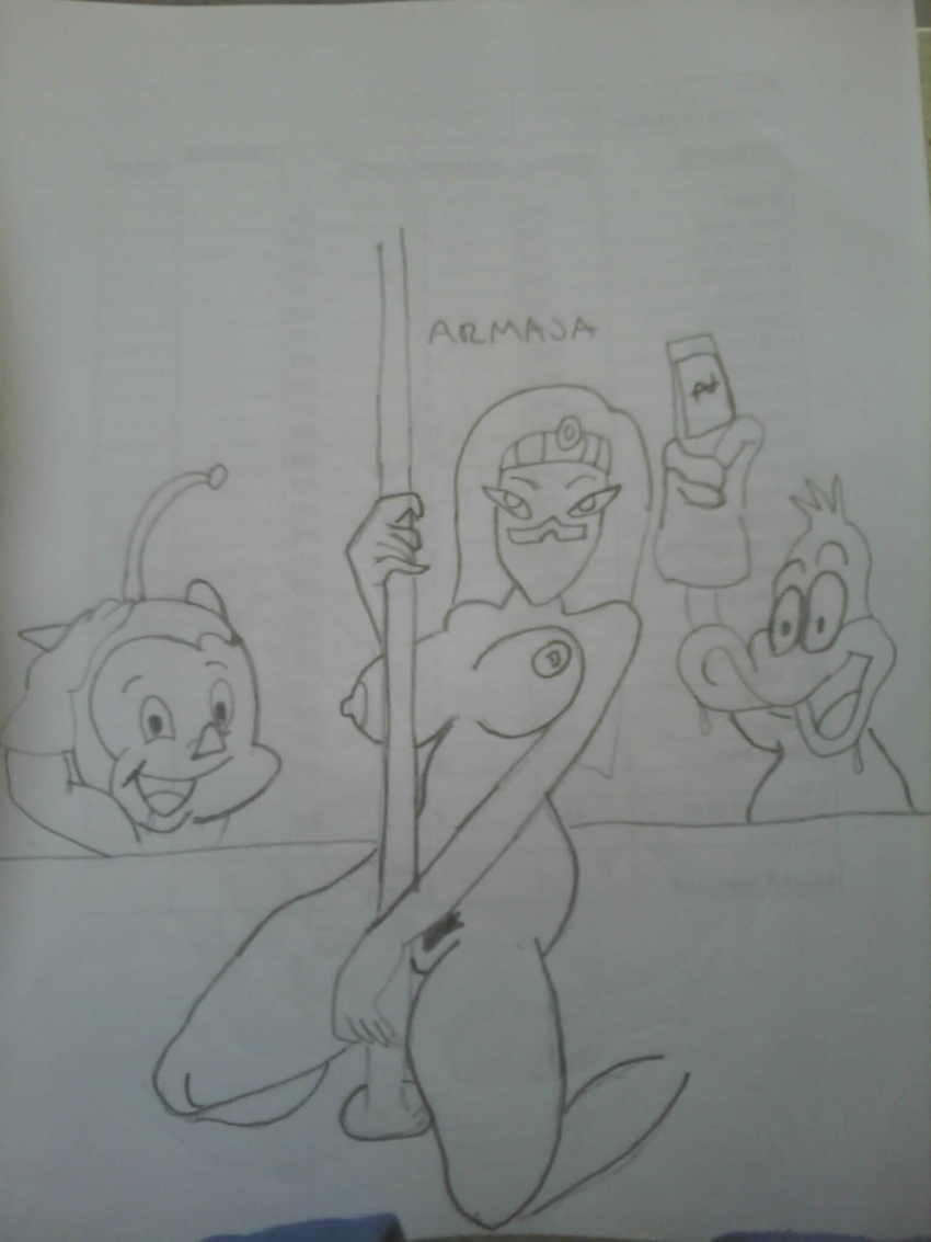 armaja_73 daffy_duck duck_dodgers looney_tunes porky_pig queen_tyr'ahnee